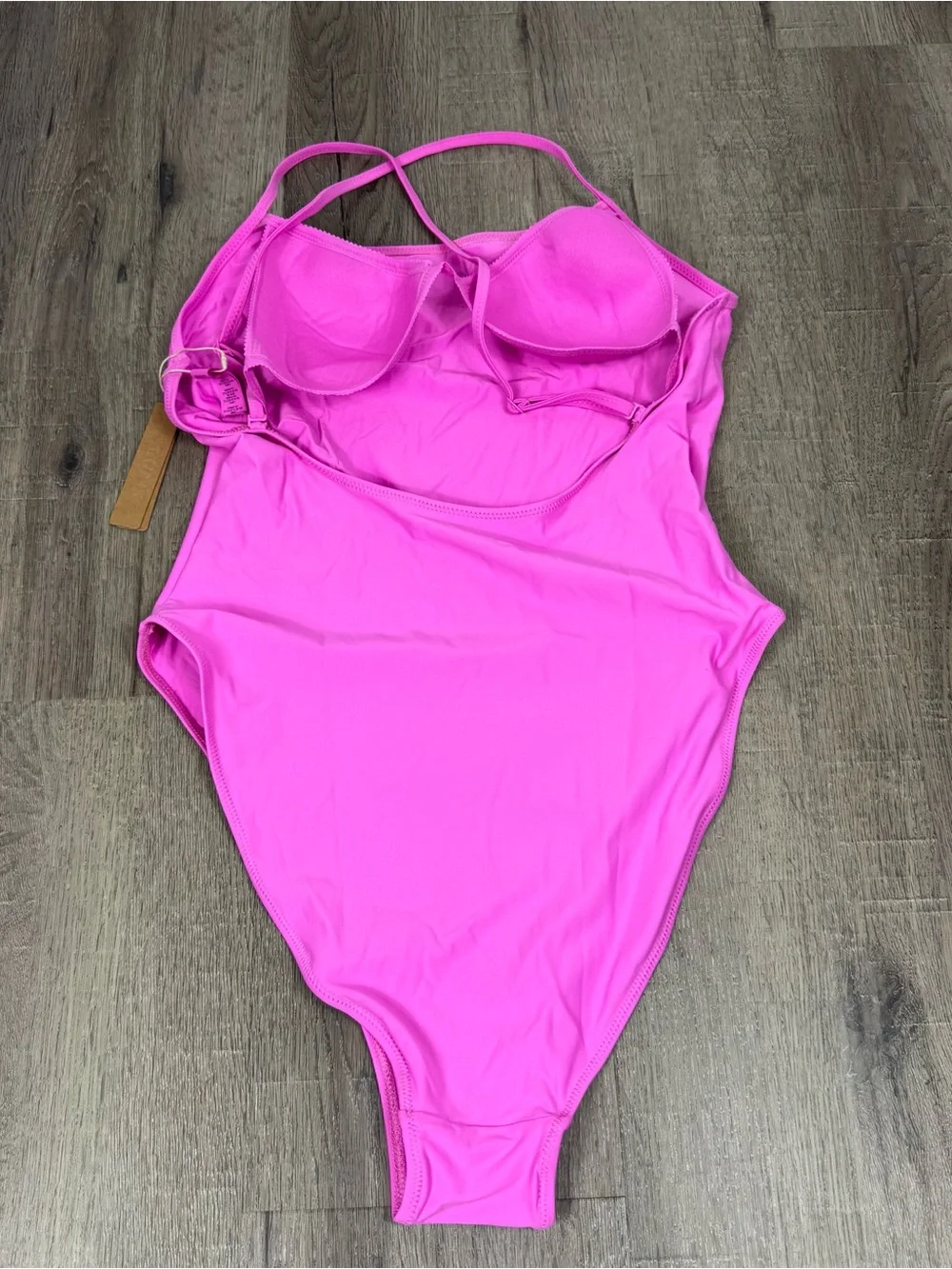 SKIMS Cami One Piece Swimsuit Neon Orchid Pink XL NEW Bright Barbiecore Beach